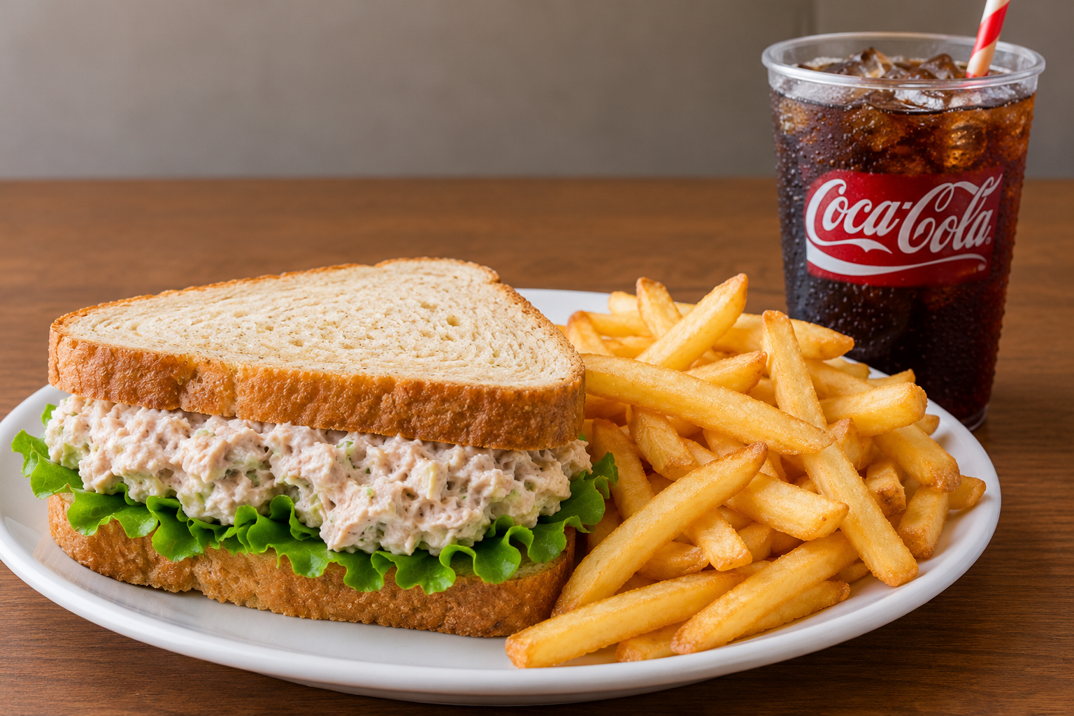 Tuna Sandwich + Fries + Soda
