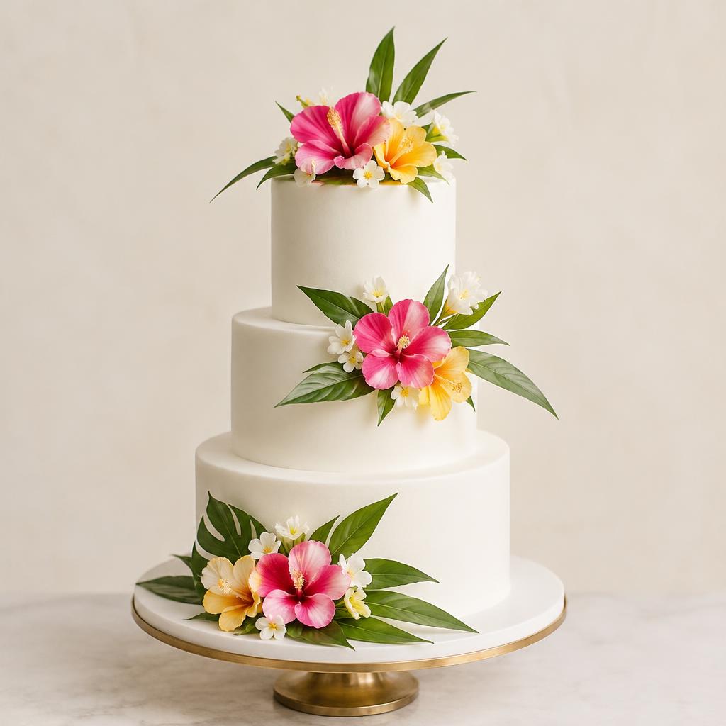 Custom wedding cake